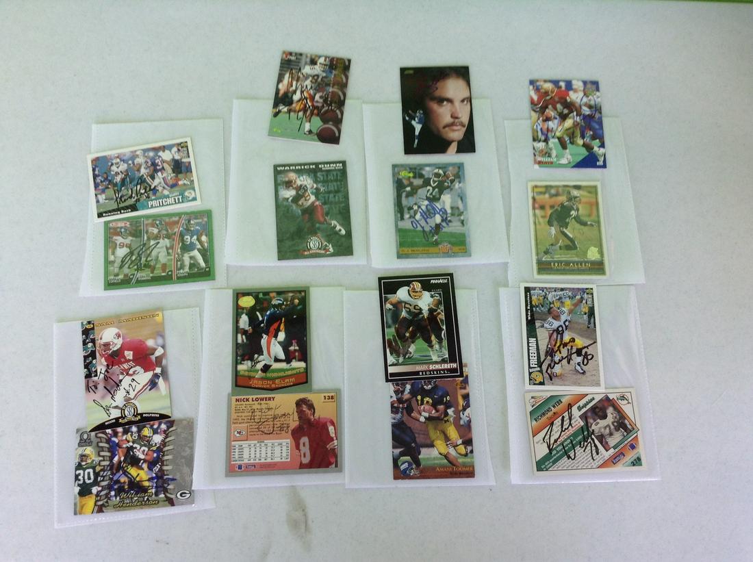 Lot of signed football cards (1 of 1)