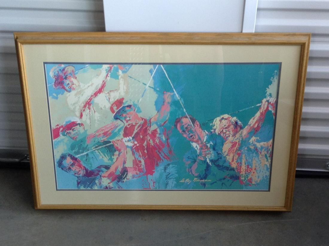 Leroy Neiman signed Golf Print  "Golf Legends" 38"x 26" (1 of 1)