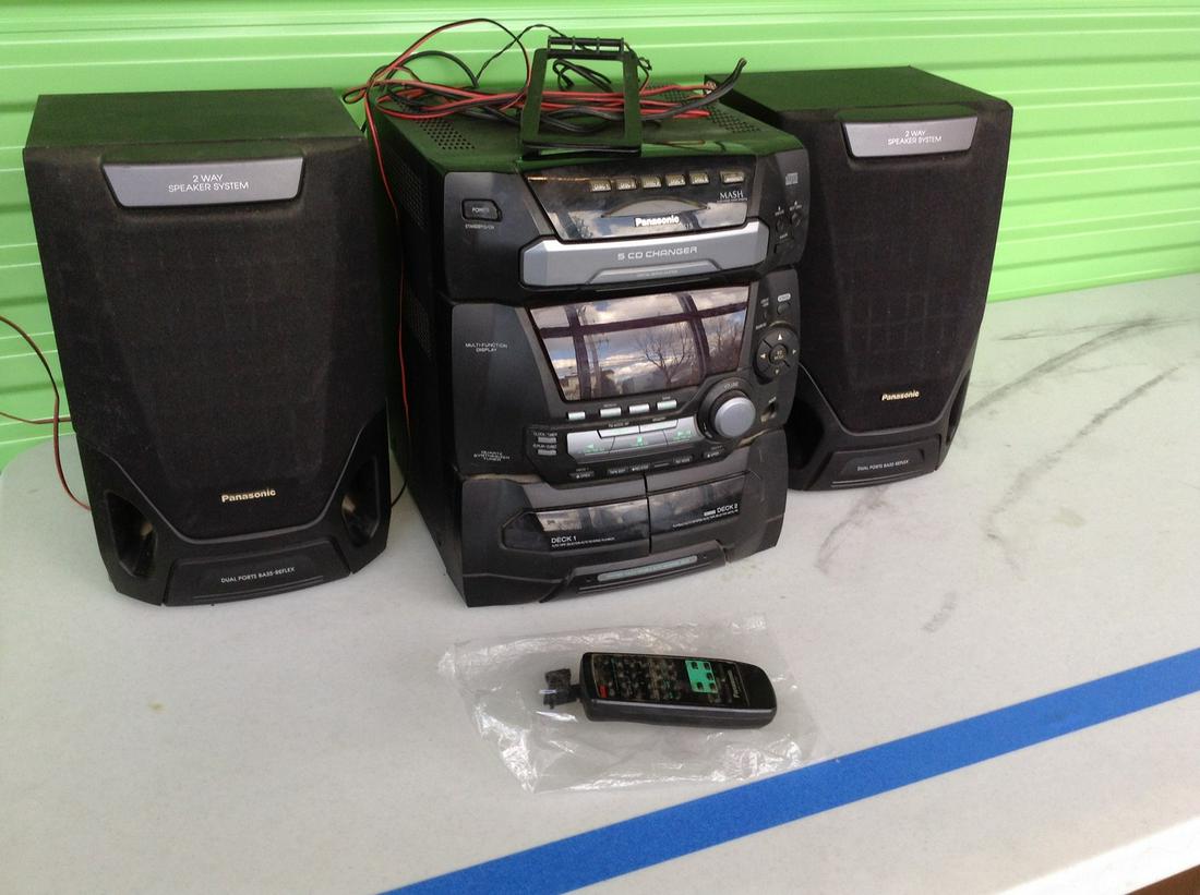 Panasonic stereo CD- cassette player (1 of 1)