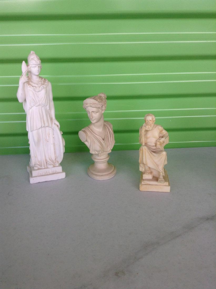 Lot of 3 vintage statues (1 of 1)