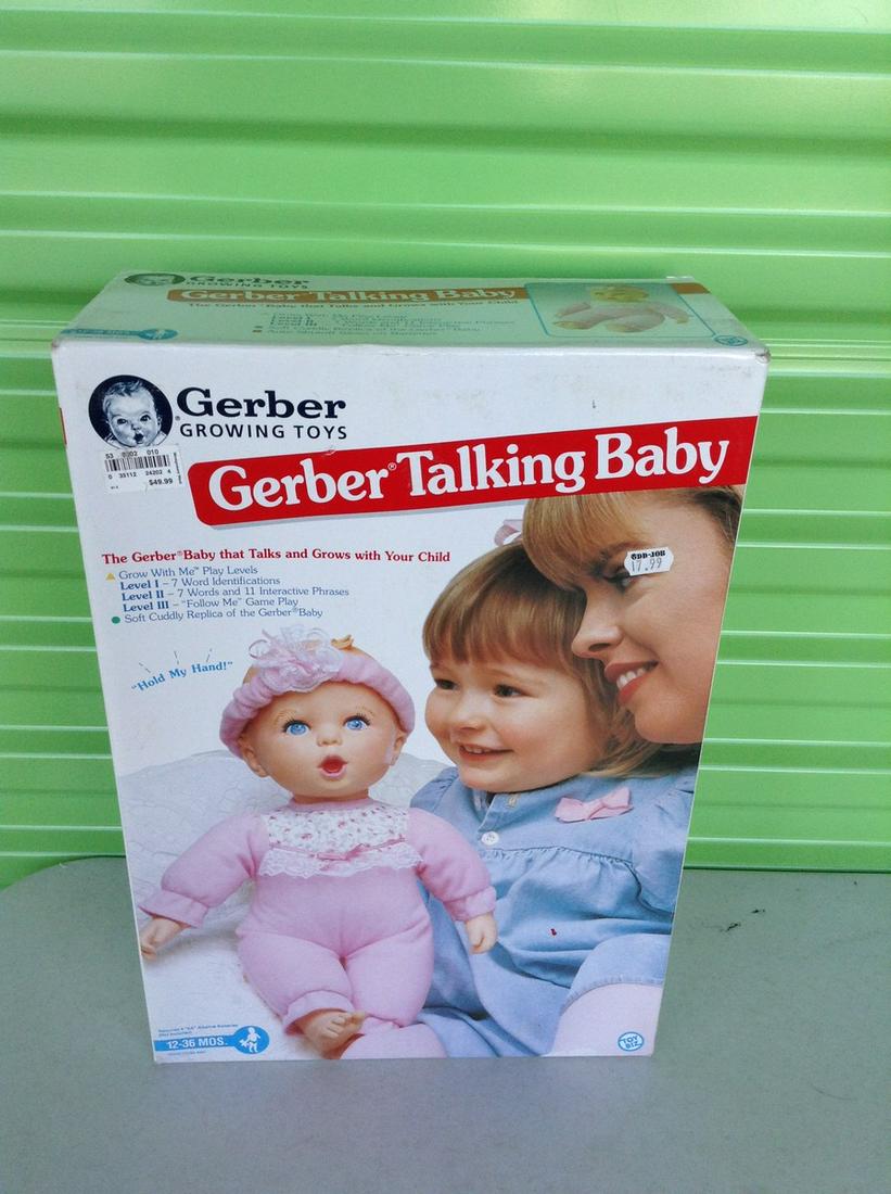 Gerber Talking baby doll NIB: Gerber Talking baby doll NIB