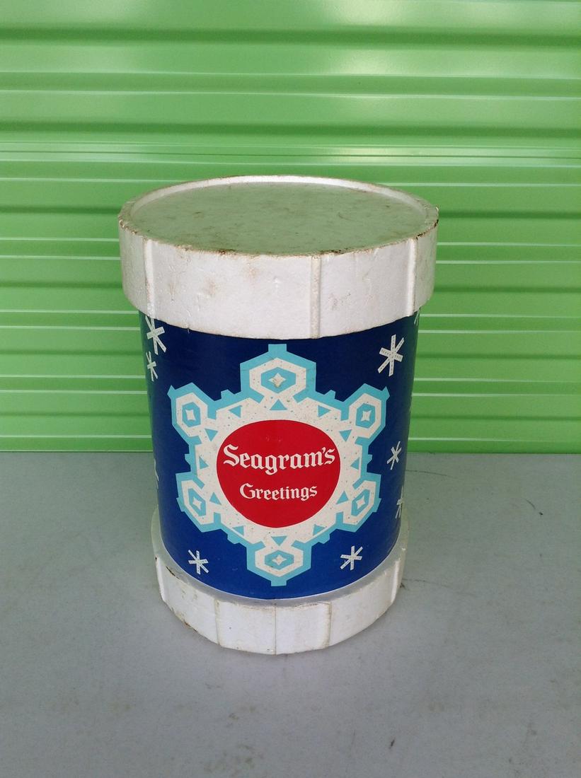 Vintage Seagram's cooler drum: Vintage Seagram's cooler drum