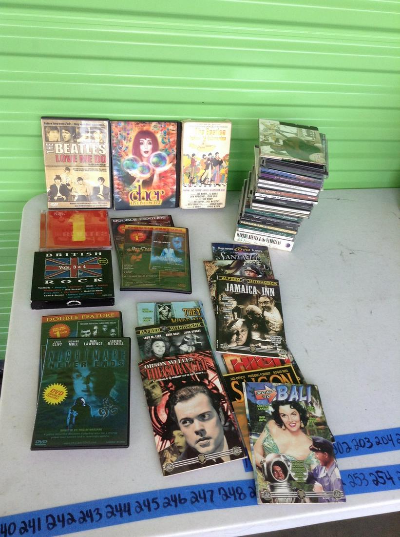 Large lot of DVDs & CDs - Beatles and more: Large lot of DVDs & CDs - Beatles and more