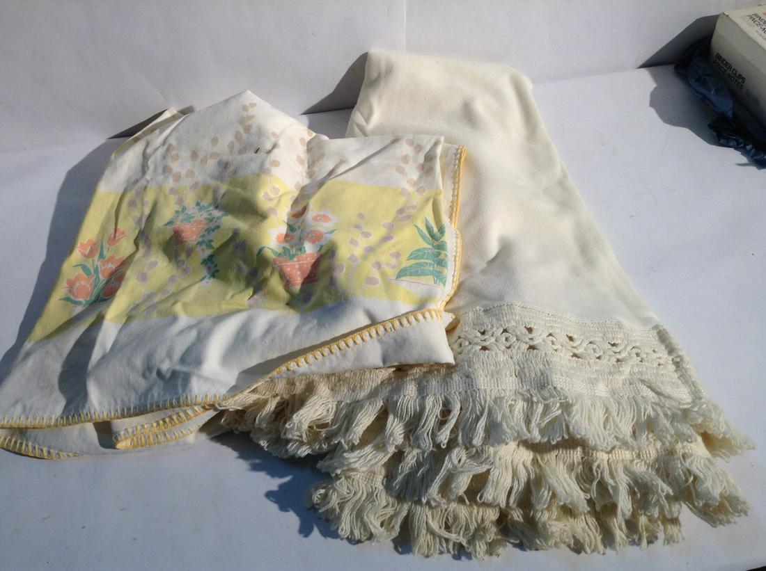 Lot of Two Vintage Tablecloths (1 of 1)