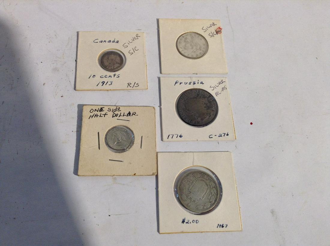 vintage silver foreign coins (1 of 1)
