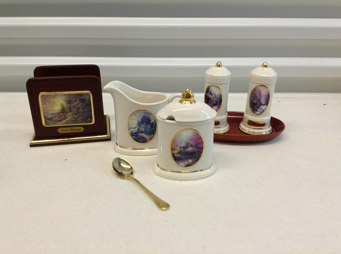 Thomas Kinkade table set: Thomas Kinkade table set
