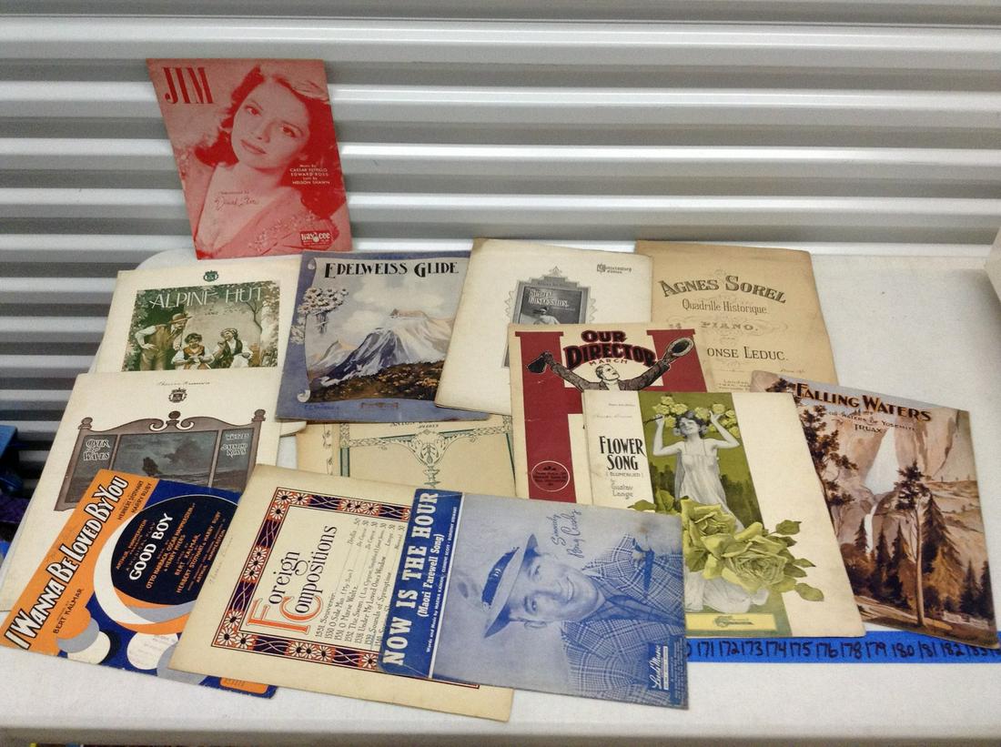 Lot of early sheet music: Lot of early sheet music