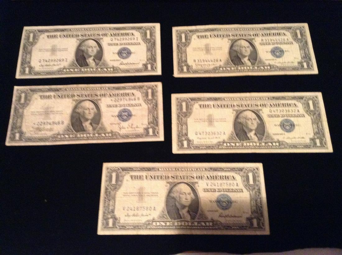 lot of silver certificates: lot of silver certificates