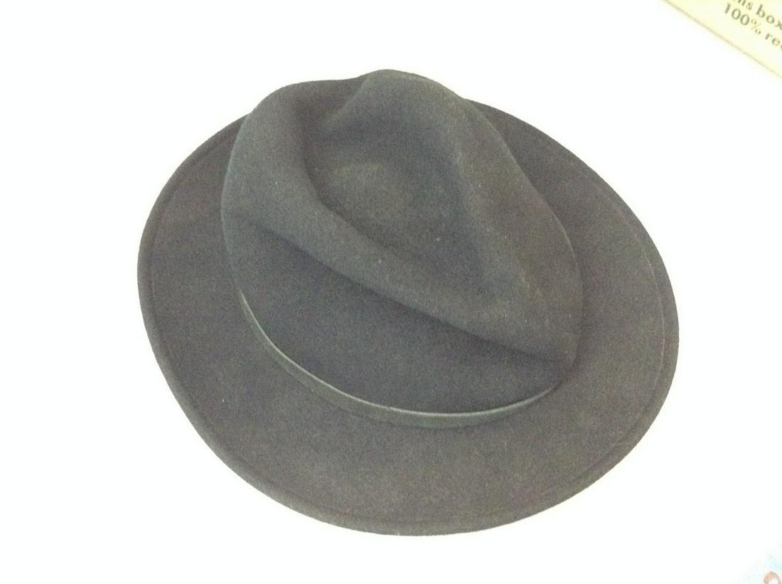 Capas Design Godfather 100% Wool Black Fedora WPL 5923: Capas Design Godfather 100% Wool Black Fedora WPL 5923 Size Large