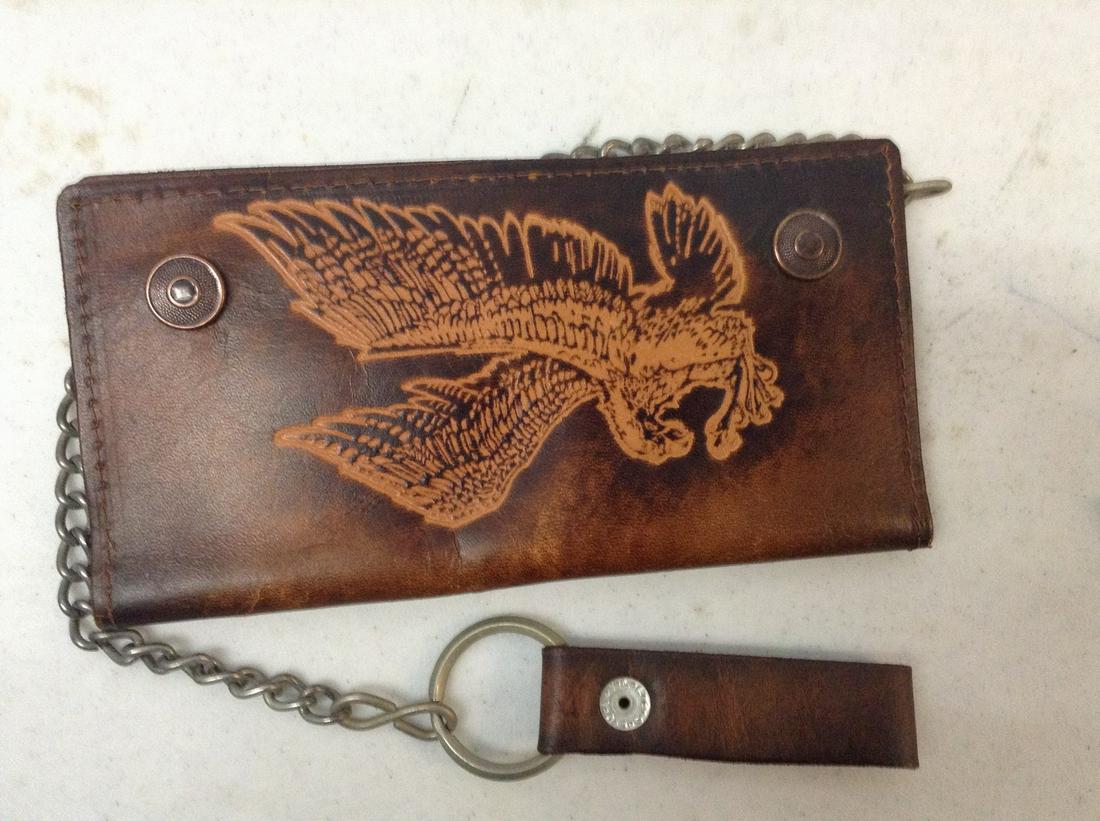Leather Biker Wallet on Chain: Leather Biker Wallet on Chain
