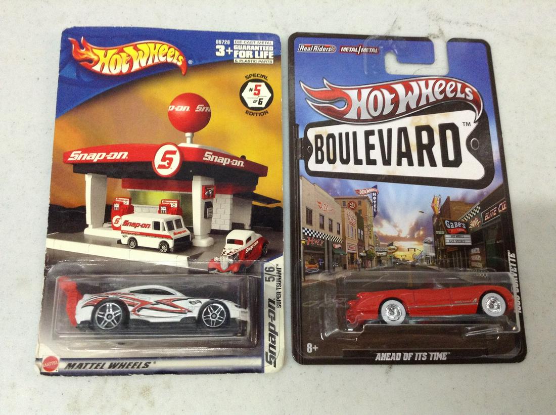 Two Snap-on Hot Wheels Cars: Two Snap-on Hot Wheels Cars