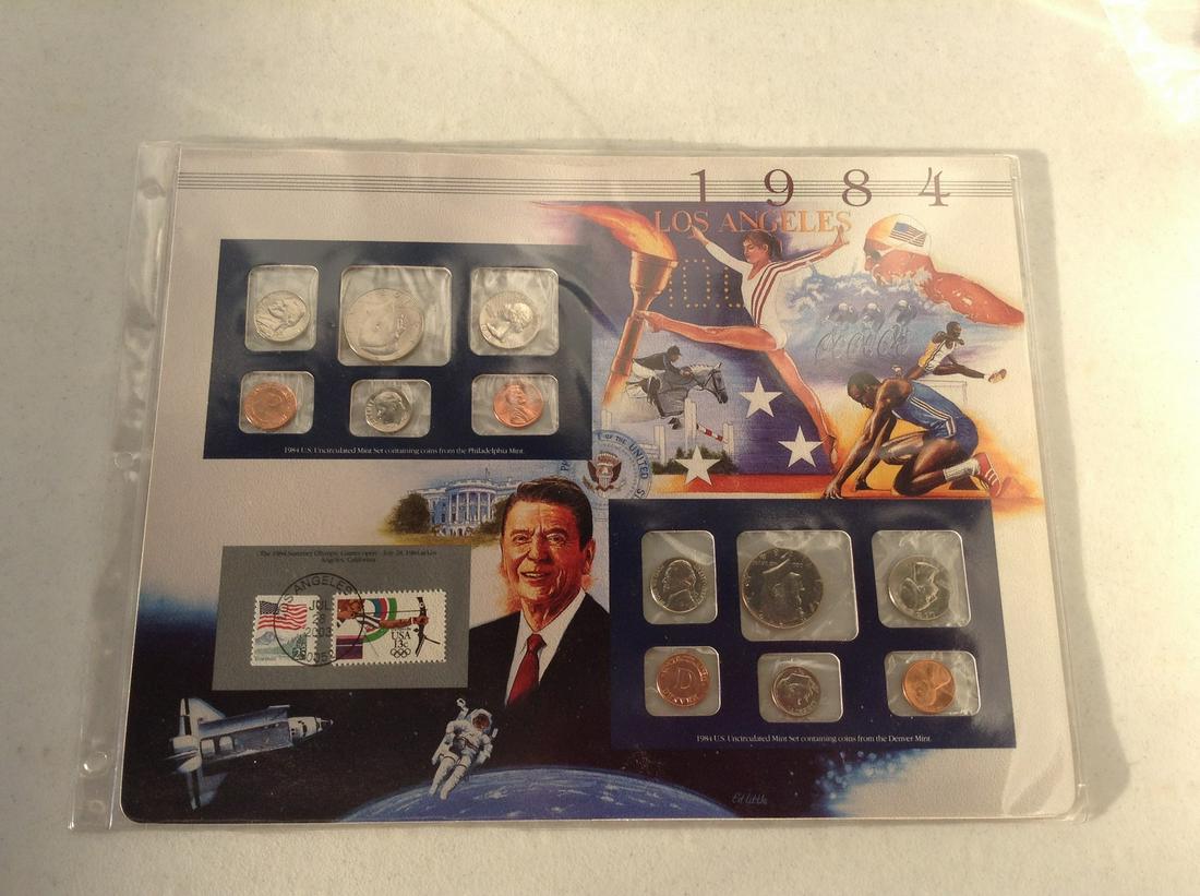 1984 Olympic Games Mint Coin Set: 1984 Olympic Games Mint Coin Set