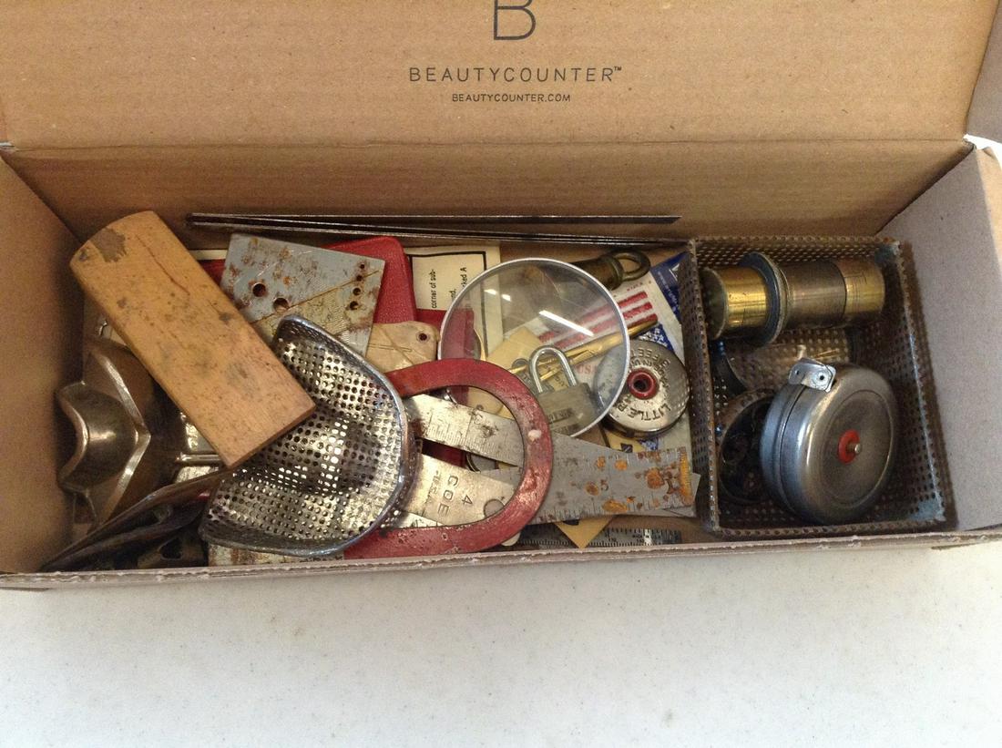 Box of Various Vintage Tools: Box of Various Vintage Tools