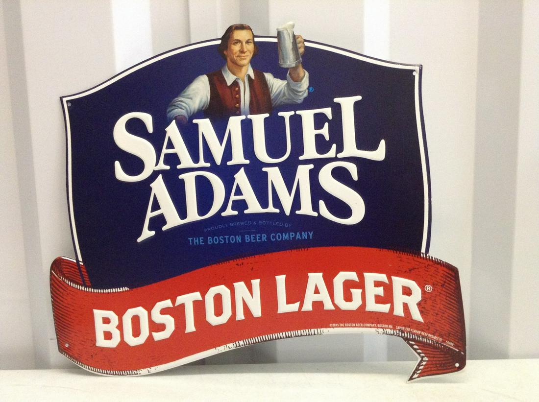 Samuel Adams Tin Sign: 17 x 14
