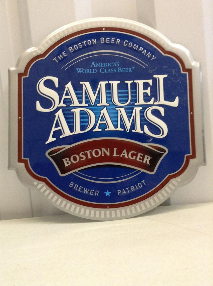 Samuel Adams Tin Sign: 15 x 16