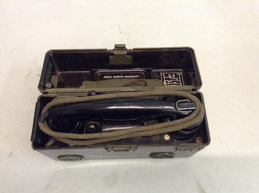 Vintage Soviet Era 60's Field Phone: Vintage Soviet Era 60's Field Phone