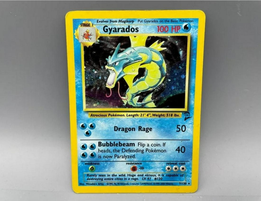 Pokemon Base set 2 Gyarados Holo #7/130 (1 of 3)