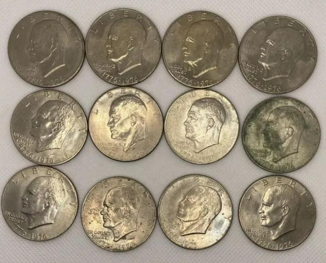12 Eisenhower Bicentennial Dollars (1 of 1)