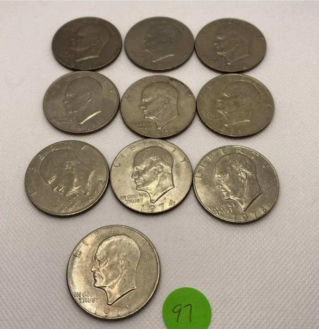 10 Eisenhower Dollars (1 of 1)