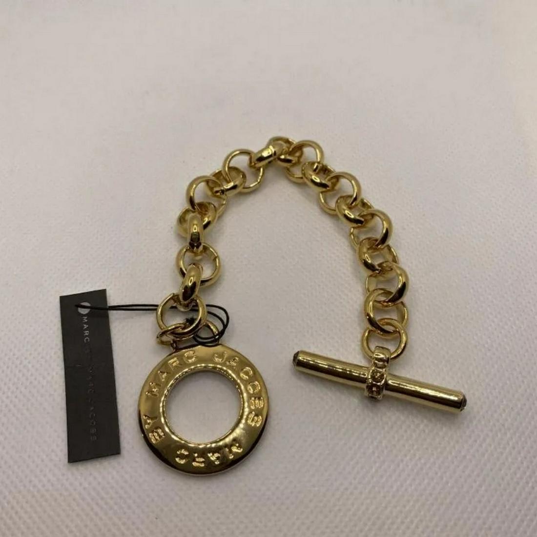 Marc Jacobs gold tone link bracelet (1 of 1)