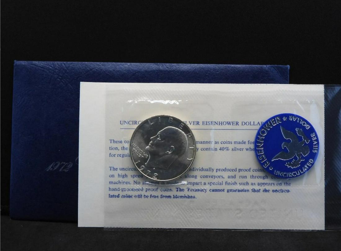 1972-S Eisenhower Uncirculated Silver Dollar (1 of 1)