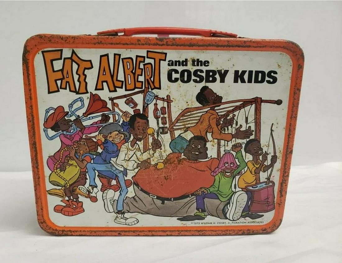 Fat Albert and the Cosby Kids metal lunch box - no: Fat Albert and the Cosby Kids metal lunch box - no thermos