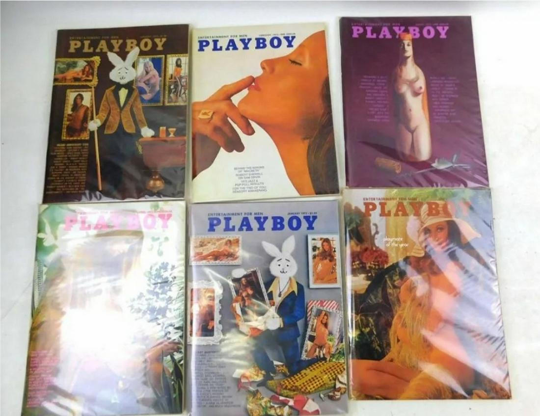 Lot of 6 Playboy Magazines from 1972 & and 1973 (1 of 1)