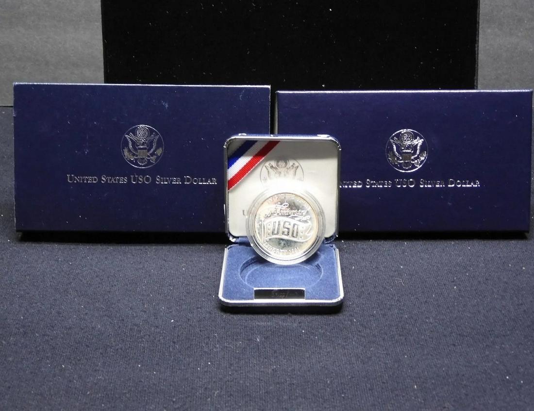 1991 USO Commemorative Proof Silver Dollar (1 of 1)