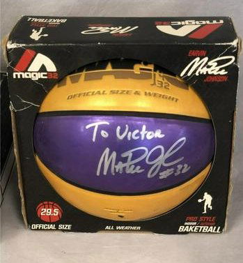 Magic Johnson signed basketball - no coa (1 of 1)