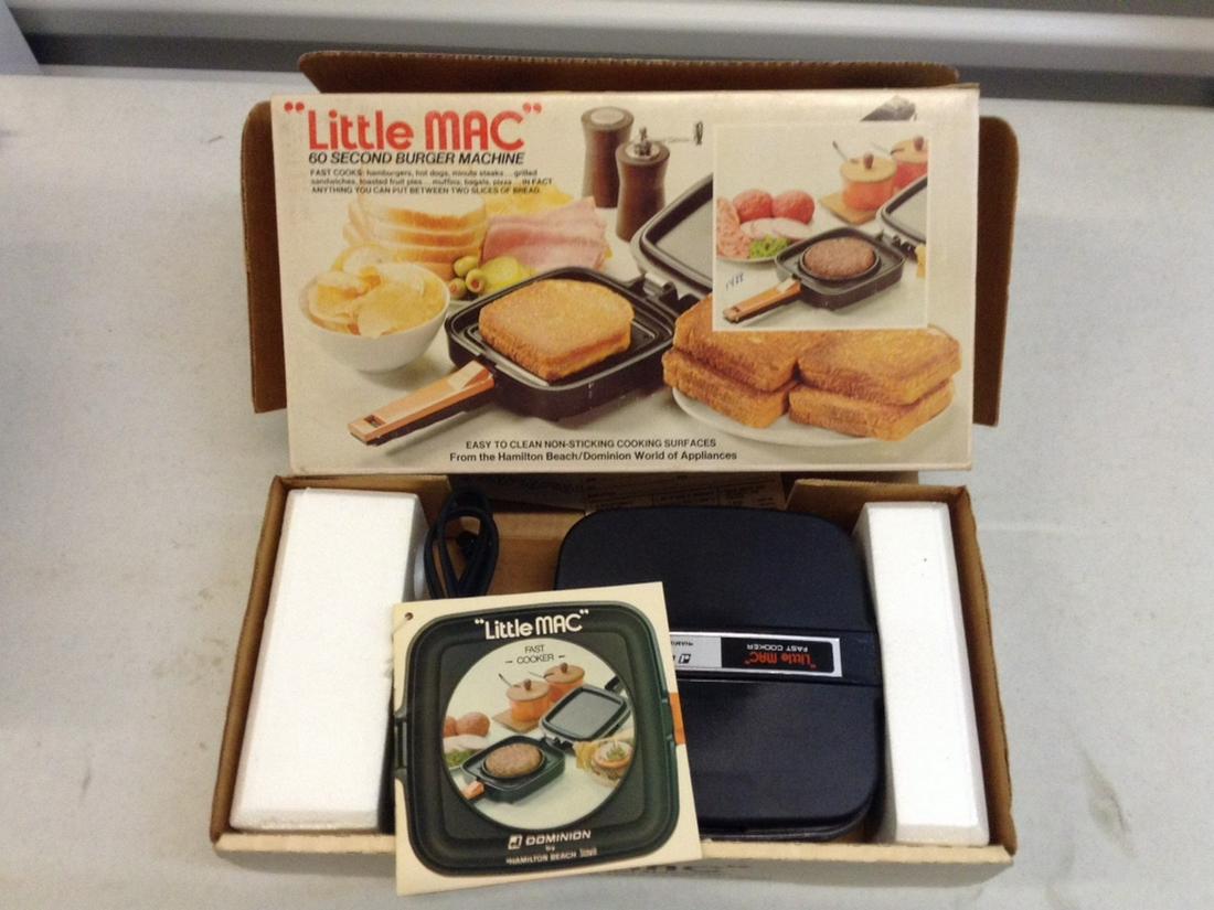 Joe Namath "Little Mac" Burger Maker in Box: Joe Namath "Little Mac" Burger Maker in Box