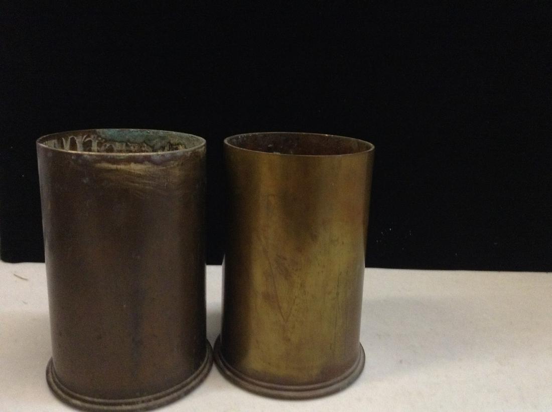 Two Brass 90MM M19 Shells: Two Brass 90MM M19 Shells