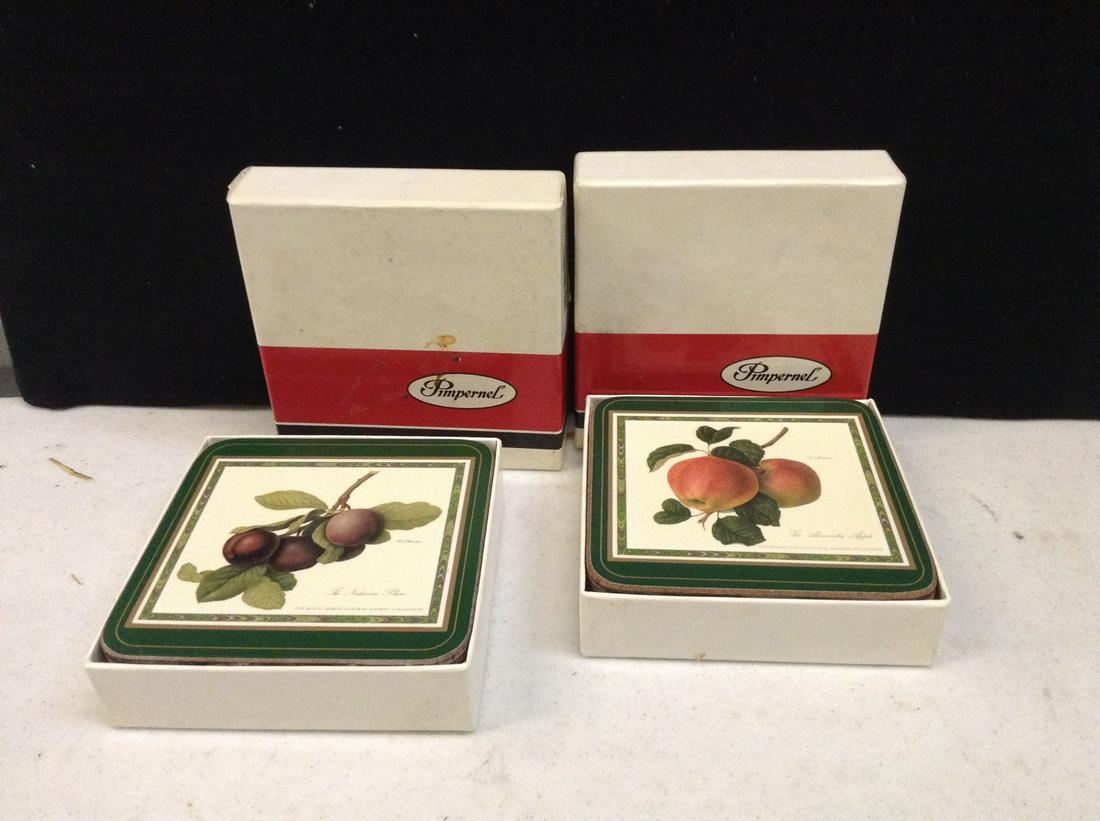 Two Boxes of Pimpernel Coasters: Two Boxes of Pimpernel Coasters