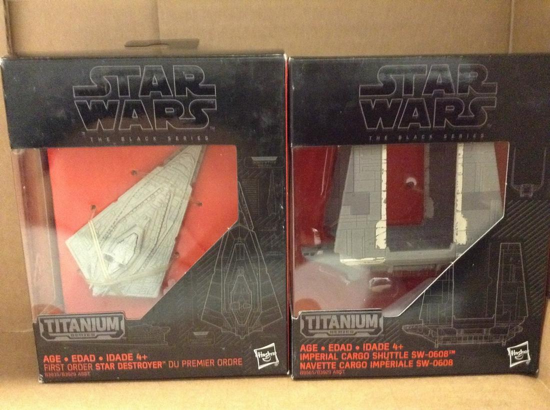 Lot of Two Star Wars The Black Series Titanium Series: Lot of Two Star Wars The Black Series Titanium Series Figures in Boxes