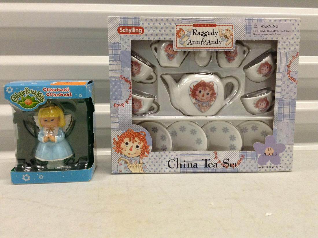 Cabbage Patch Kids Toy and Raggedy Ann and Andy China: Cabbage Patch Kids Toy and Raggedy Ann and Andy China Tea Set