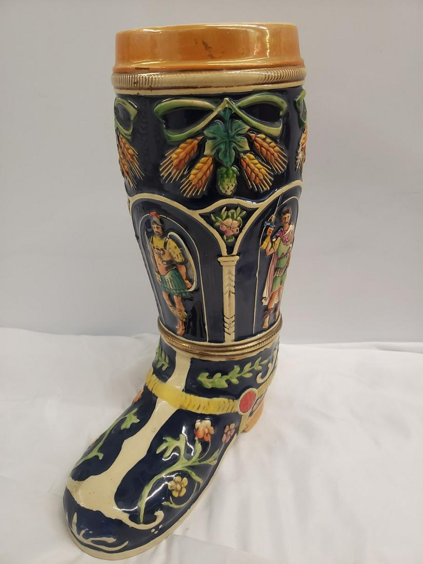 Vintage German Boot beer stein approx. 15" tall (1 of 1)