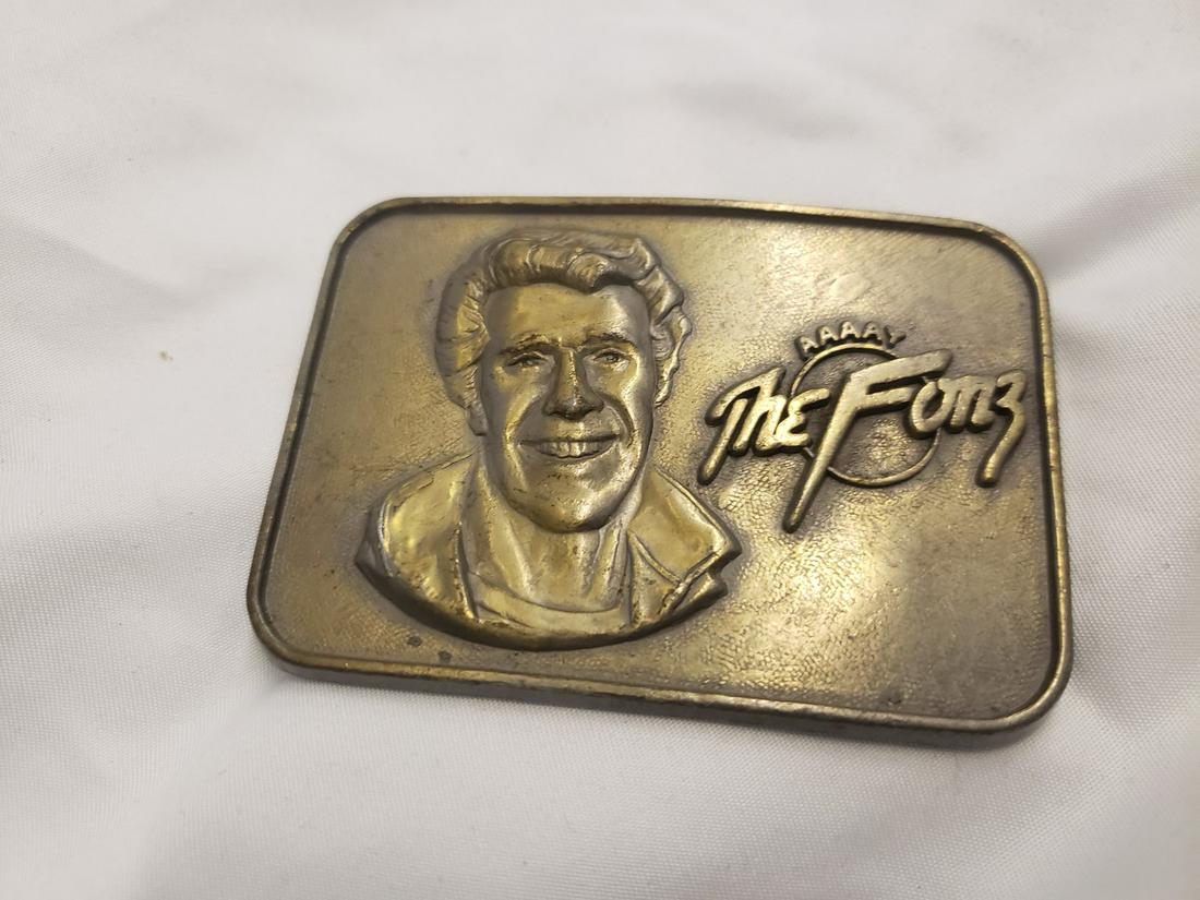 The Fonz belt buckle: The Fonz belt buckle