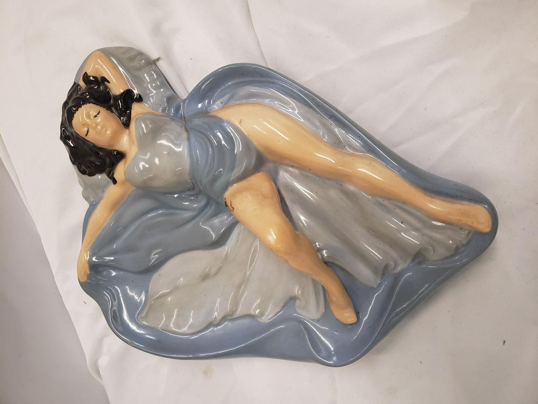 Vintage woman ceramic ashtray: Vintage woman ceramic ashtray