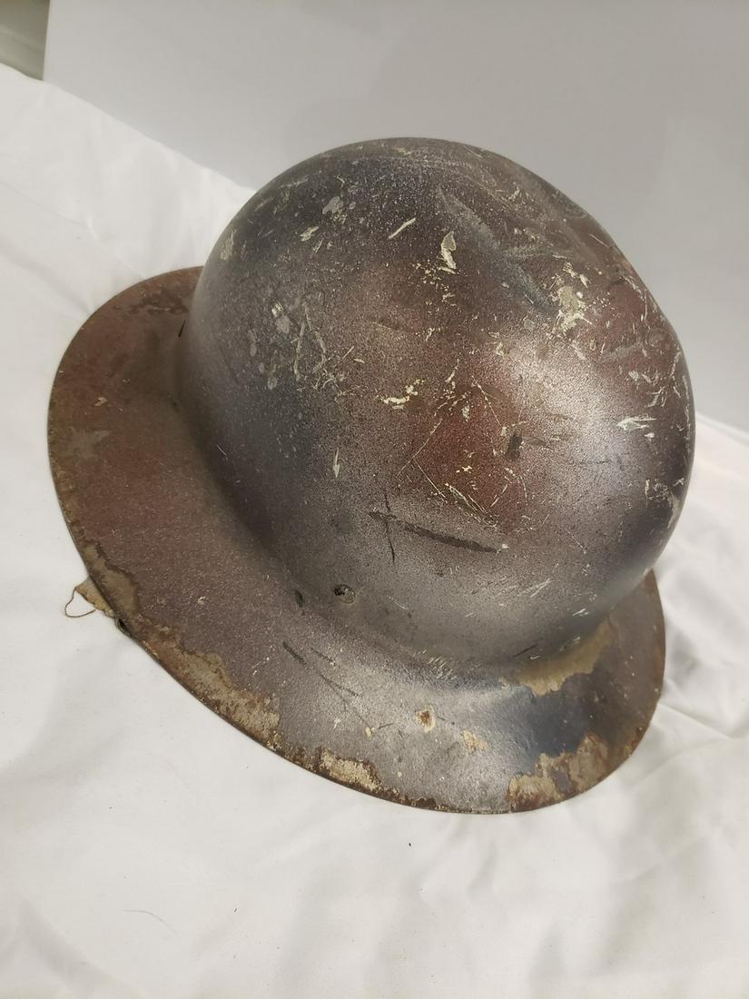 Antique military metal helmet: Antique military metal helmet