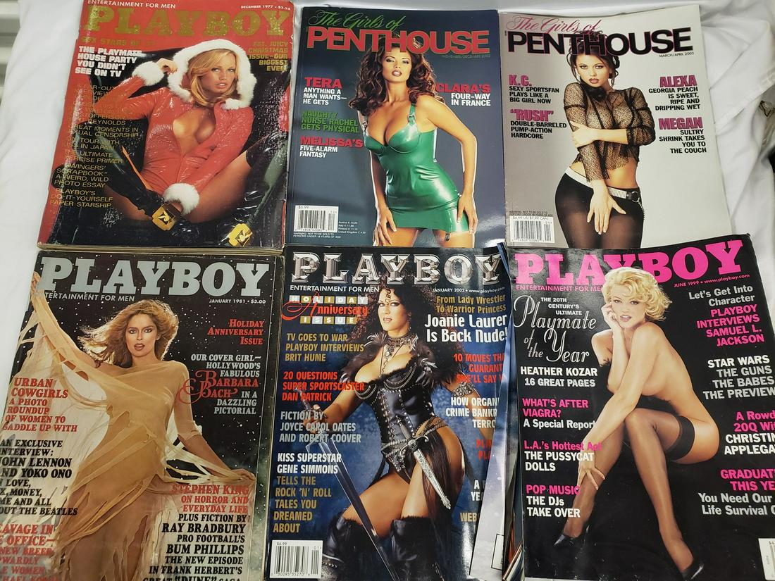 Lot of playboy and penthouse magazines (1 of 1)