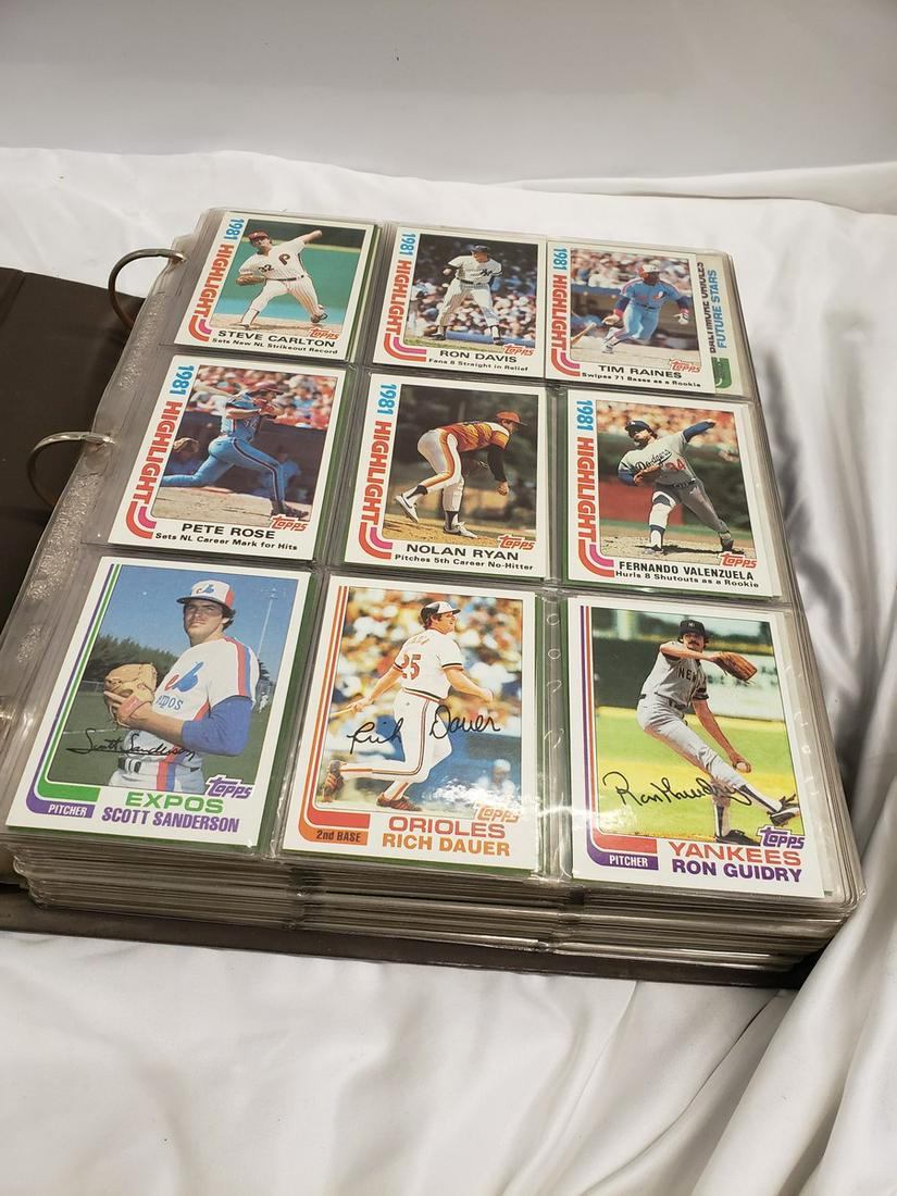Binder loaded with vintage baseball cards (1 of 1)