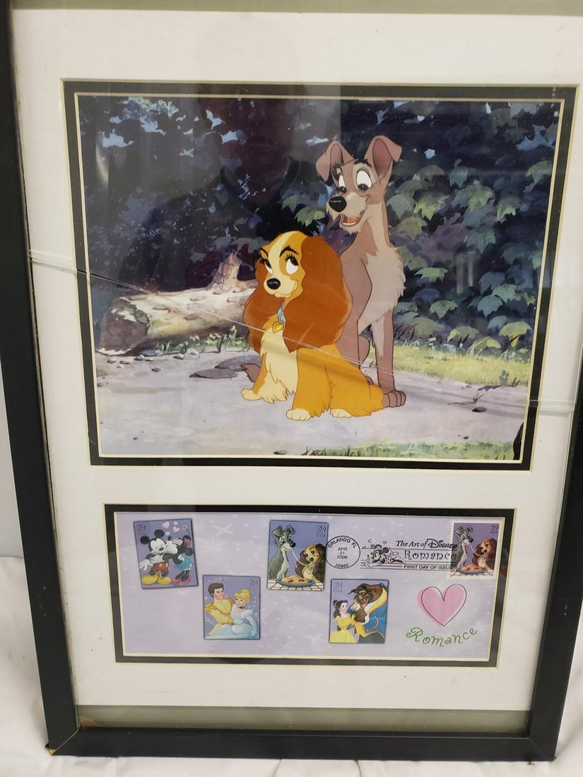 Walt Disney's Lady & The tramp framed lithograph and (1 of 1)