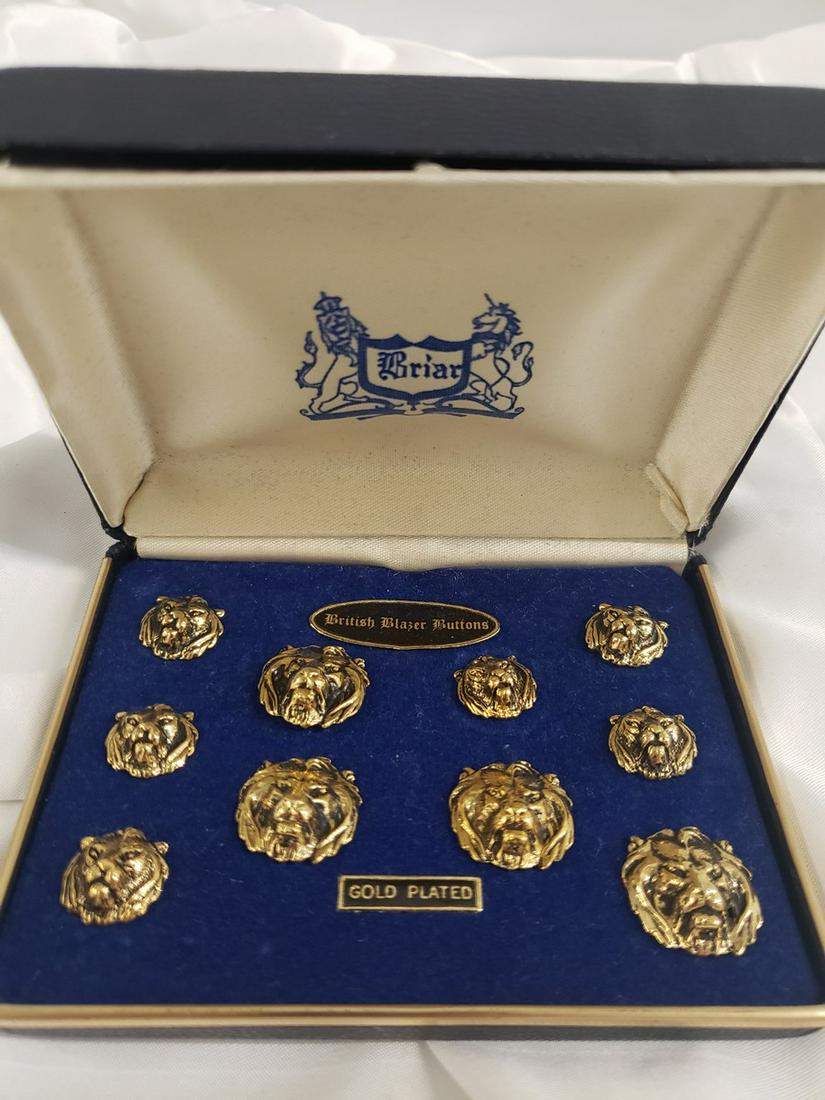 Briar British Blazer buttons - gold plated (1 of 1)