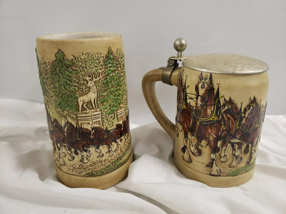 Two vintage Budweiser steins (1 of 1)
