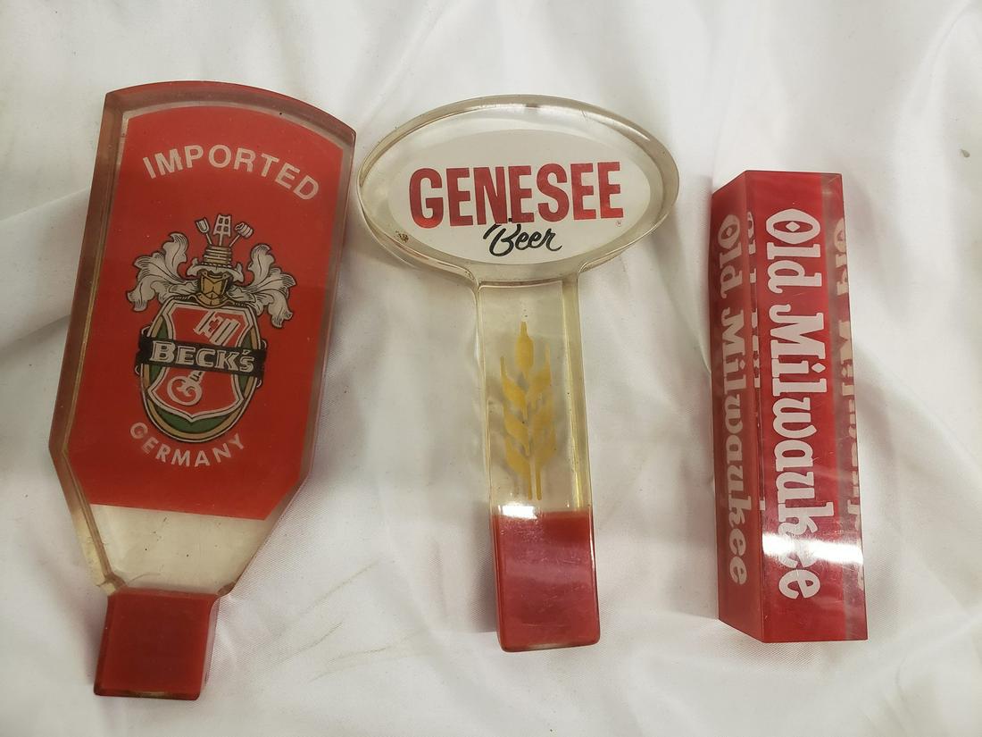 Lot of vintage beer taps: Lot of vintage beer taps