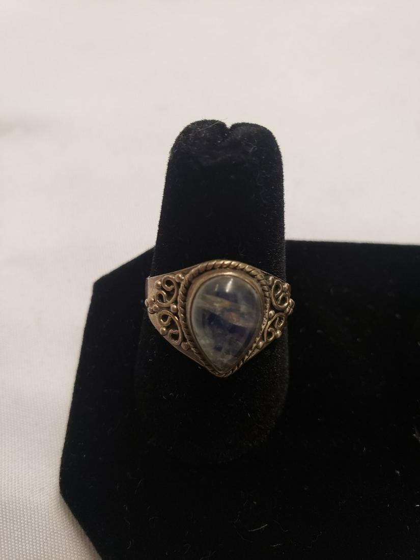 Sterling Silver ring w/gemstones (1 of 1)