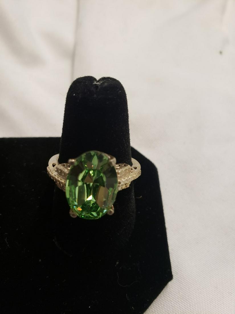 Sterling Silver ring w/gemstones (1 of 1)