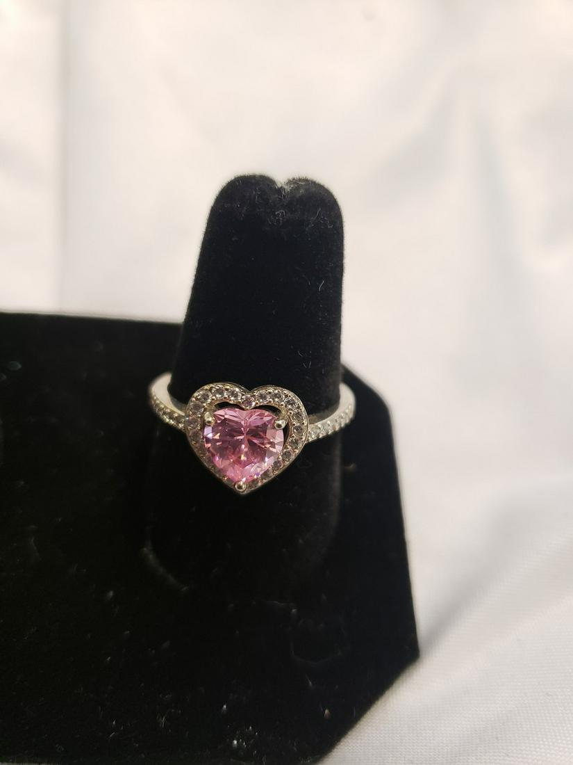 Sterling Silver ring w/gemstones (1 of 1)