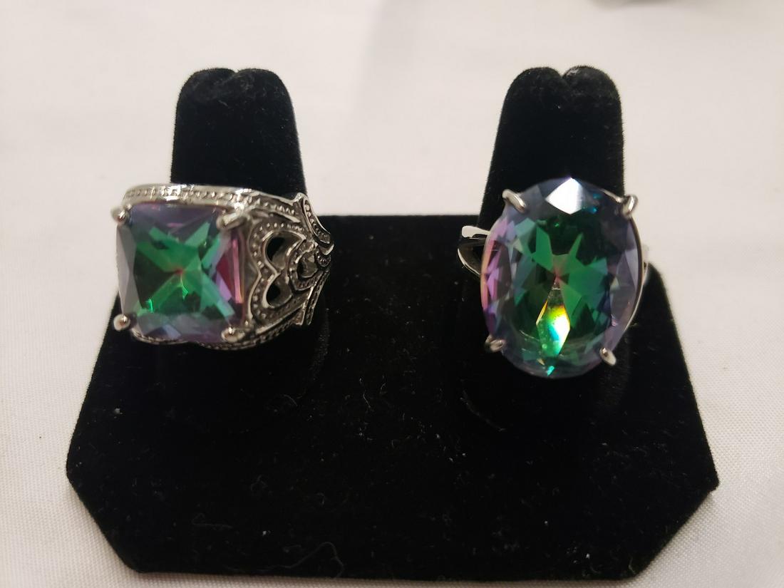 Two gorgeous costume rings with gemstones (1 of 1)