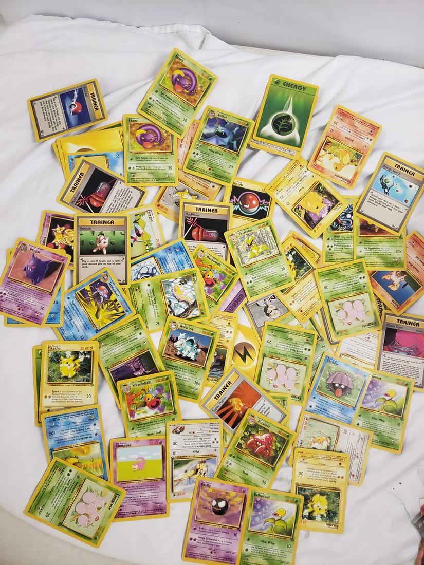 Lot of Pokemon cards - some fossil, base set, and: Lot of Pokemon cards - some fossil, base set, and Jungle