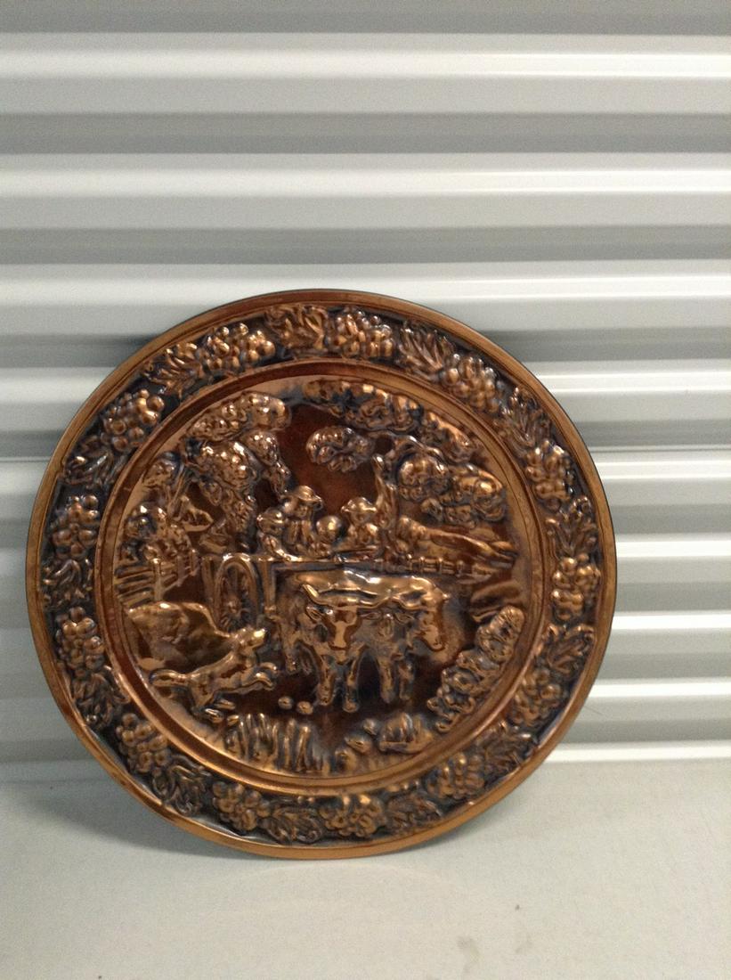 Copper 3D wall hanging 21" wide: Copper 3D wall hanging 21" wide